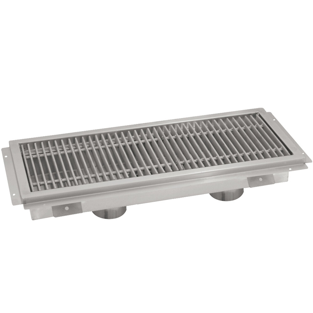 ADVANCE TABCO FTG-24120 Floor Trough, 120 X 24 X 4 Inch D, 14 Ga 304 Ss | CD7UPV