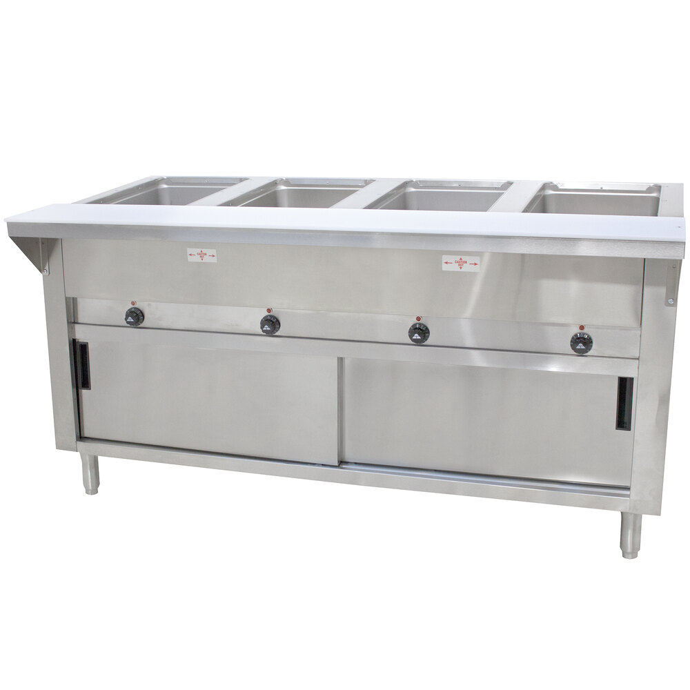 ADVANCE TABCO HF-4E-120-DR Hot Food Table, Electric, 62-3/8 X 30-5/8 X 34-1/8 Inch Size | CD7VER