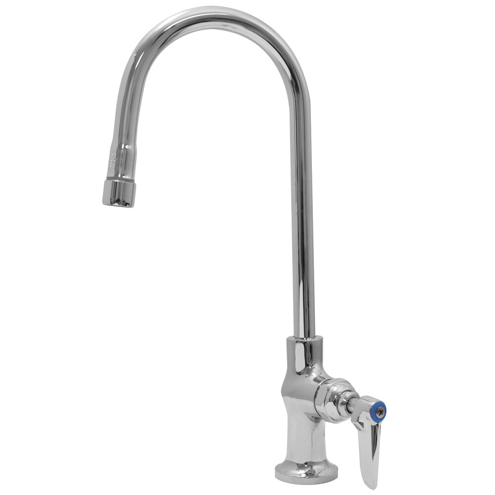 ADVANCE TABCO K-48 Faucet, 8-1/2 Inch Gooseneck Spout, Deck Mounted, Single, Lead Free | CD7VRQ