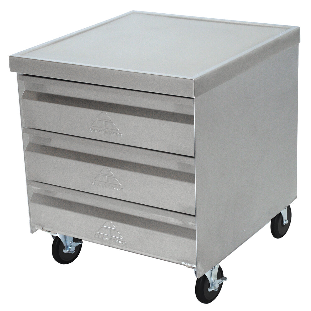 ADVANCE TABCO MDC-2015 Mobile Drawer Cabinet, 25-1/4 X 21-3/4 X 29-1/2 Inch Size, 3 Drawer Tier | CD7WHA