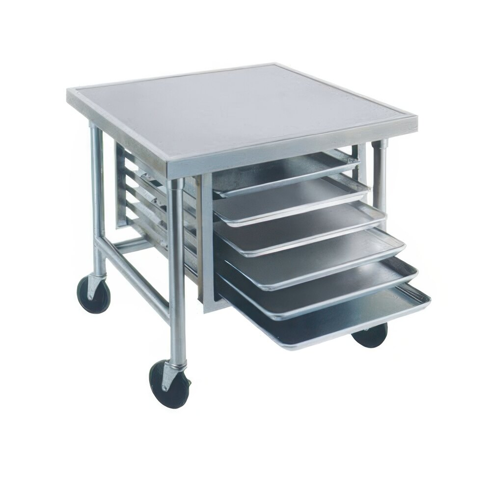 ADVANCE TABCO MT-MG-300 Mixer Table, 30 X 30 X 28H Inch 14/304 Ss Top, Galvanized Base | CD7WLV