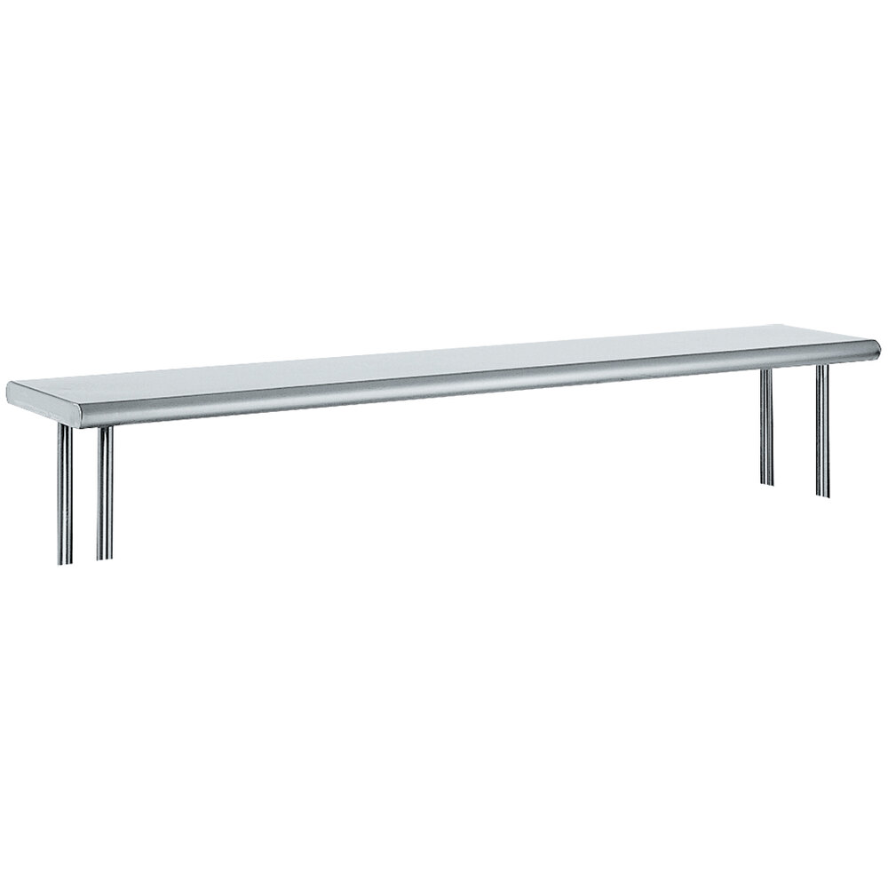 ADVANCE TABCO OTS-12-72 Overshelf, Table Mounted, Single, 72 X 12 Inch, 18 Ga 430 Ss | CD7WVZ