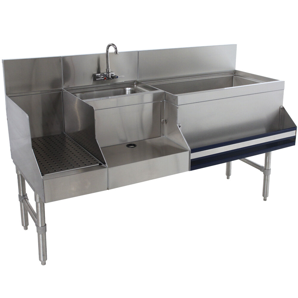 ADVANCE TABCO PRU-19-48R-10 Uni-Serv Speed Bar, With 11 Inch D, Ice Bin On Right | CD7XRP
