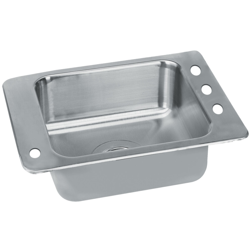 ADVANCE TABCO SCH-1-2517L Classroom Sink, Self Rimming Drop In Style, 1-Cpt., 16 X 14 Inch | CD7YDH