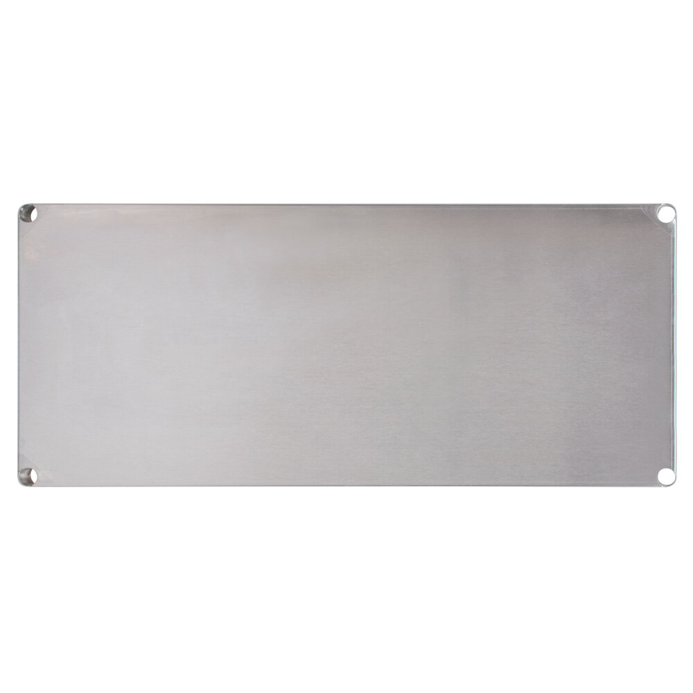 ADVANCE TABCO SH-1842 Shelving, Solid, 18 Inch W, 42 Inch Long, SS, Plastic Split Sleeves Included | CD7YGJ