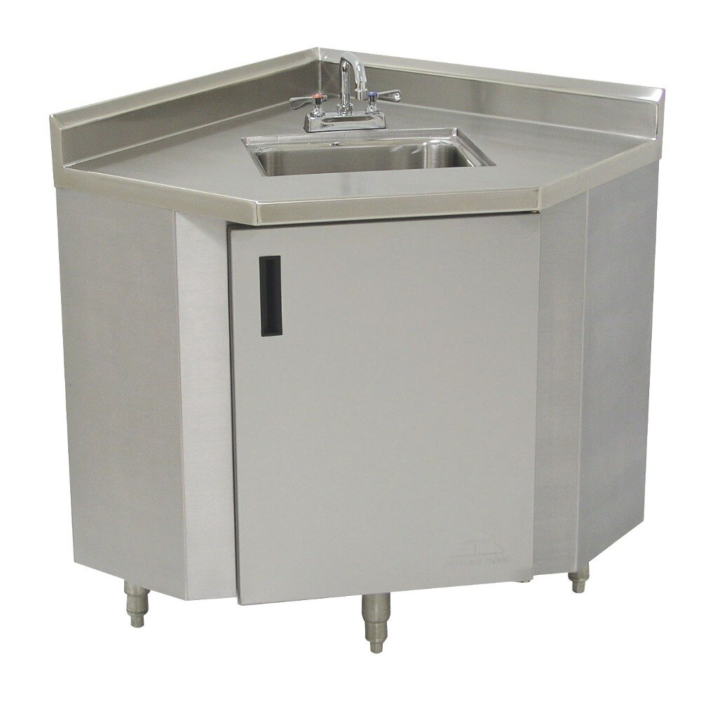 ADVANCE TABCO SHK-1735 Sink Cabinet, Corner Design, 14 X 10 X 10 Inch D Sink | CD7YGQ