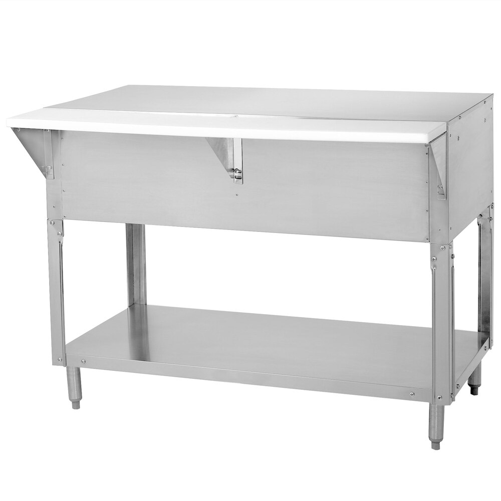 ADVANCE TABCO STU-3 Solid Top Table, 47-1/8 X 30-5/8 X 34-3/8 Inch Size, 20 Ga 302 Ss Top | CD7YUT