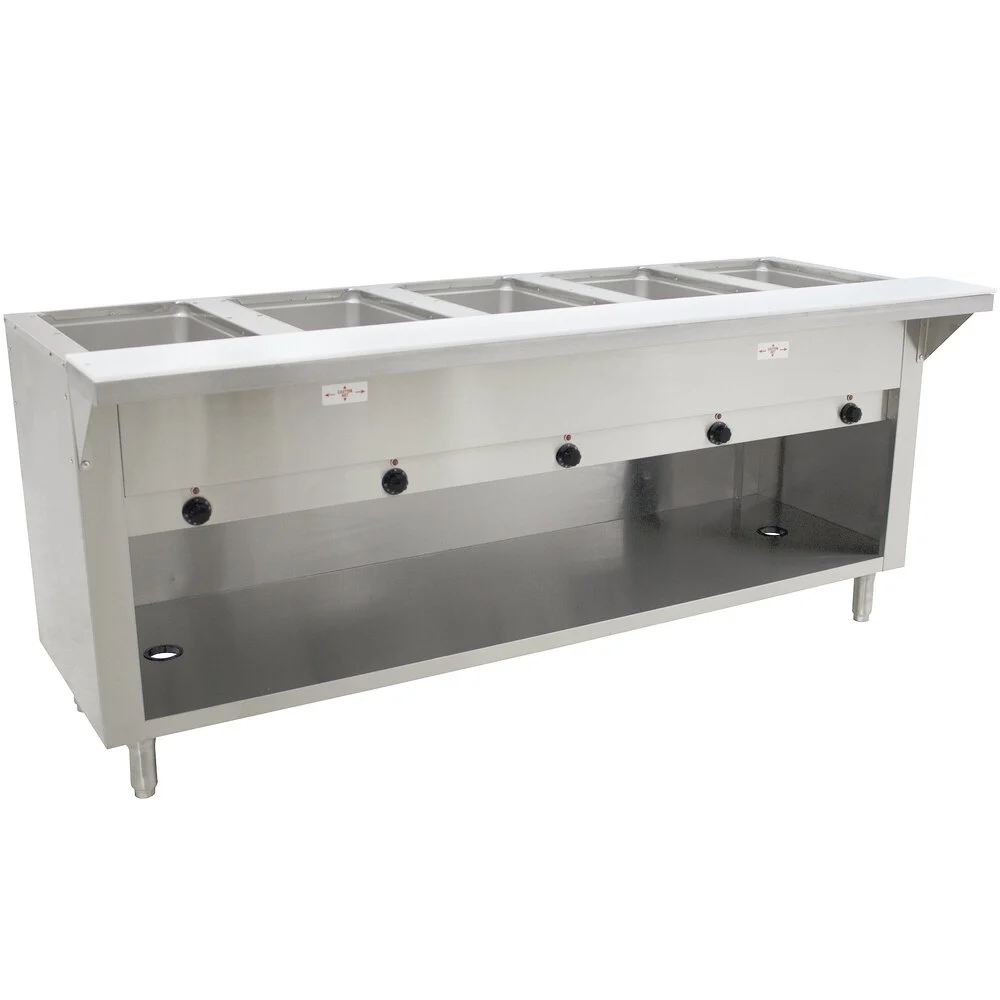 ADVANCE TABCO SW-5E-240-BS Hot Food Table, Electric, 77-3/4 X 30-5/8 X 34-1/8 Inch Size | CD7ZAX
