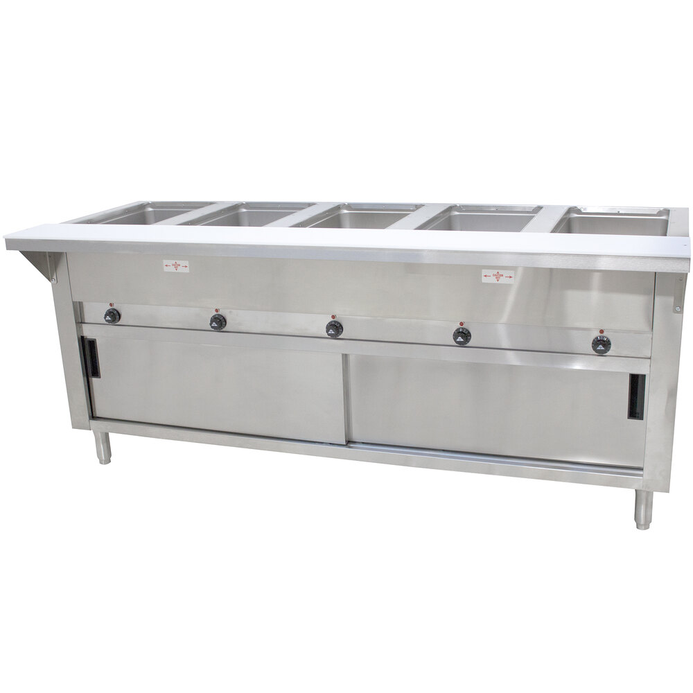 ADVANCE TABCO SW-5E-240-DR Hot Food Table, Electric, 77-3/4 X 30-5/8 X 34-1/8 Inch Size | CD7ZAY