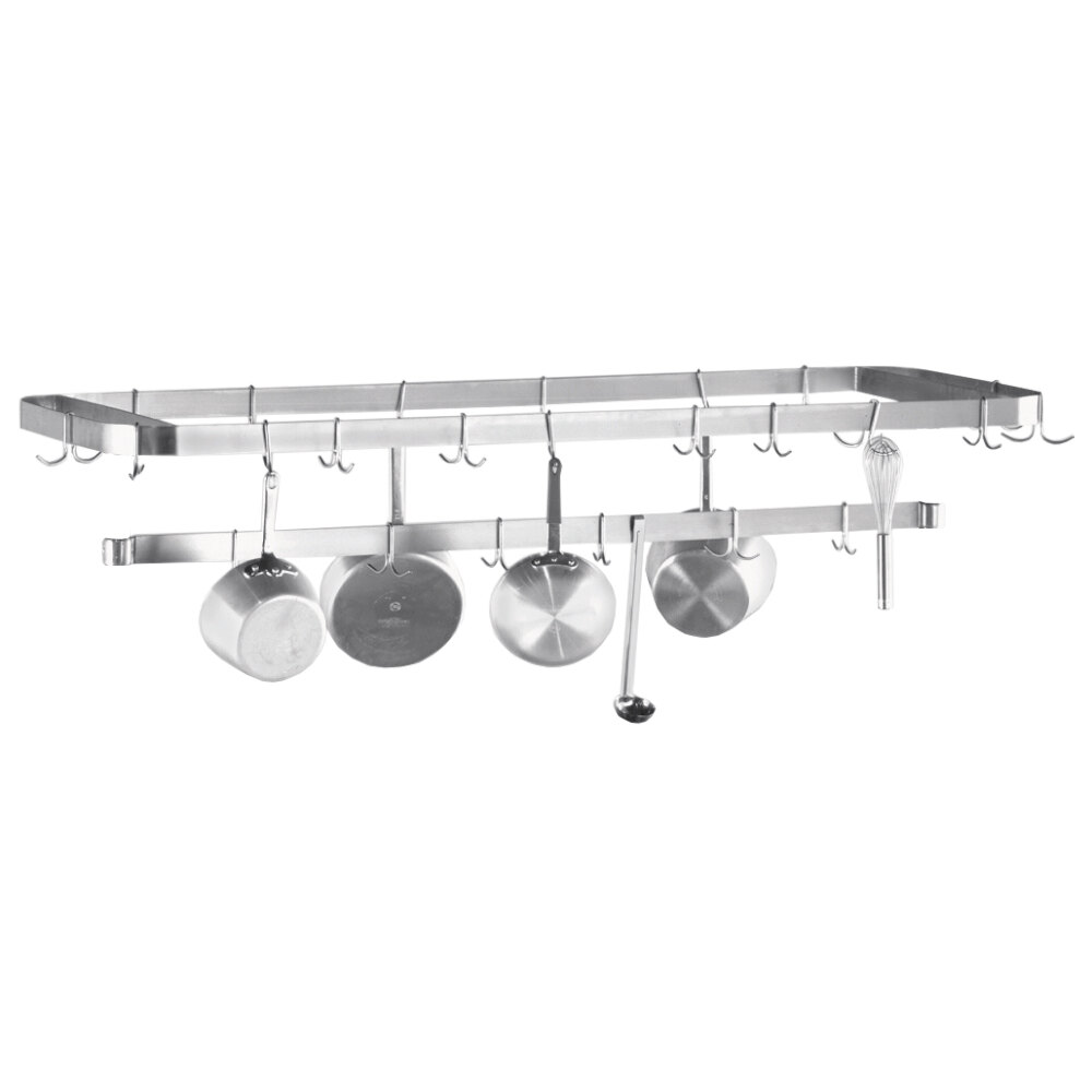 ADVANCE TABCO SWT-84 Pot Rack, Table Mounted, Rear Or Splash-Mounted, Semi-Circular, 84 Inch Long, Ss | CD7ZBW