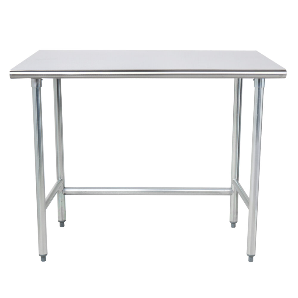 ADVANCE TABCO TAG-304 Work Table, 48 X 30 Inch Size 16 Ga 430 Ss Top | CD7ZKX