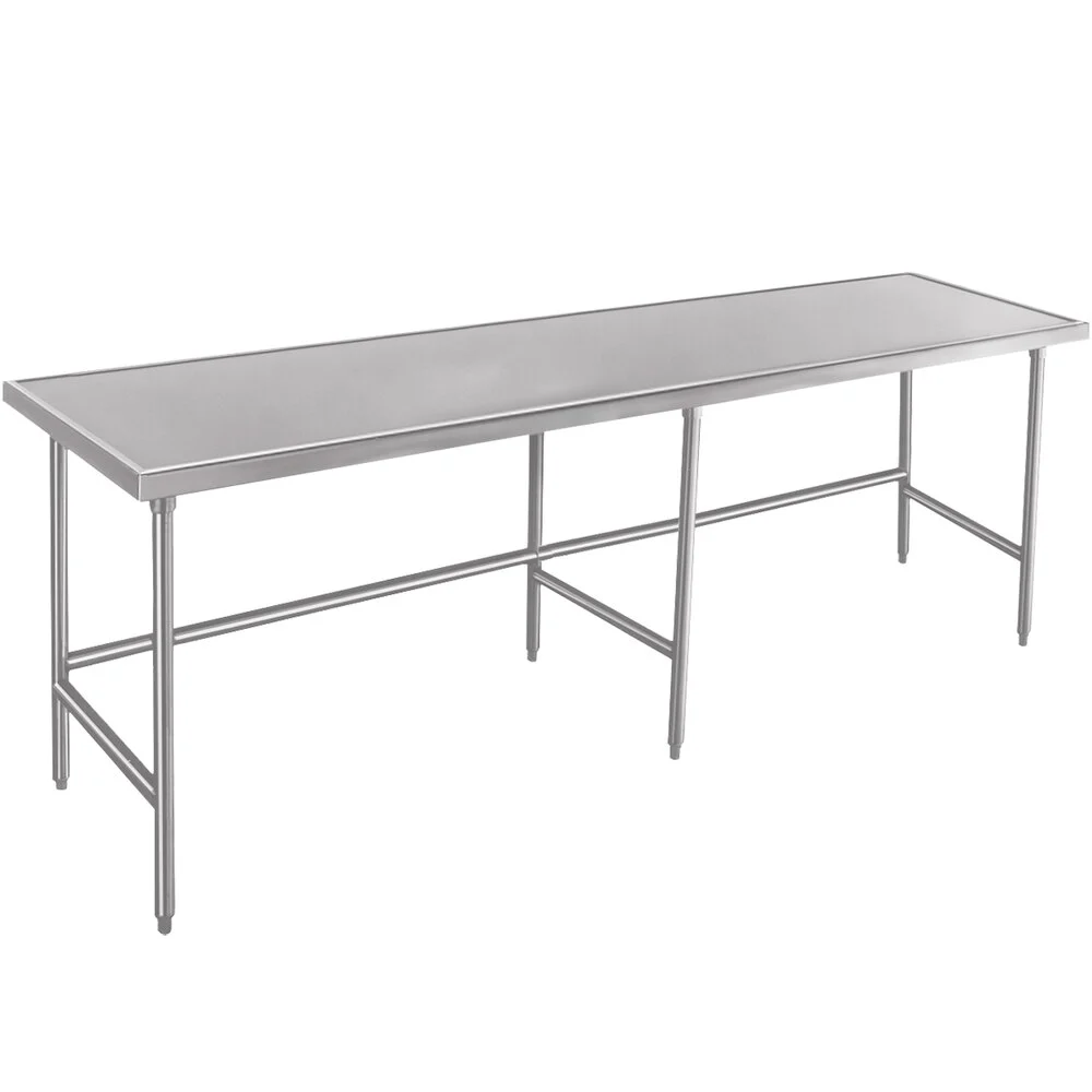 ADVANCE TABCO TVLG-488 Work Table, 96 X 48 Inch Size 14 Ga 304 Ss Top | CD8BCL
