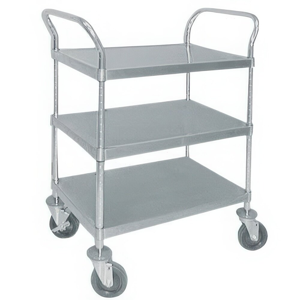 ADVANCE TABCO UC-3-1827 Utility Cart, Open Design, Three Shelves, Shelf Size 18 X 27 Inch | CD8BEL