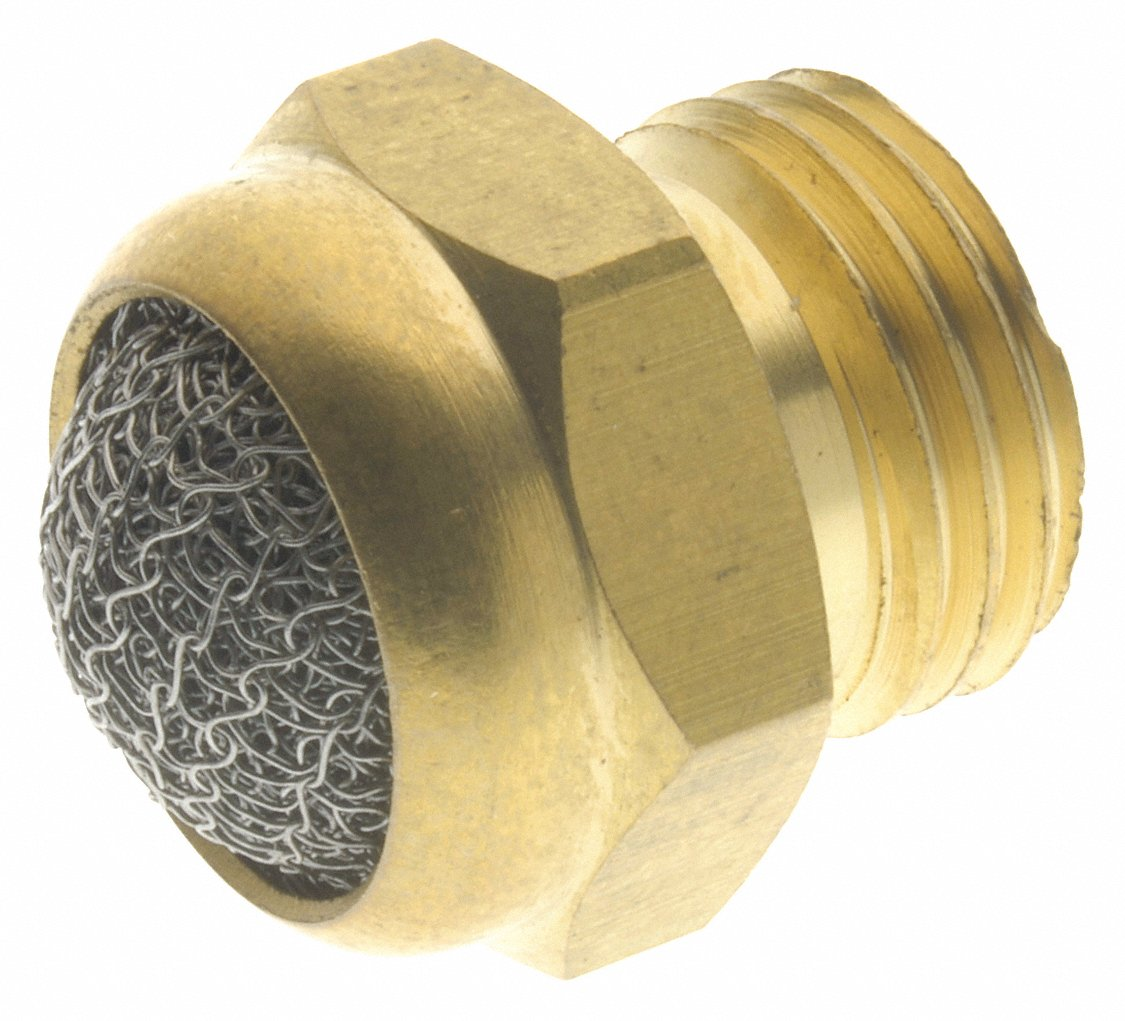 AIGNEP 7020-1/8 Breather Vent, 1/8 BSPP, Brass Body, 304 SS Mesh | CL7VHA