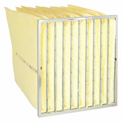 AIR HANDLER 2DVX1 Pocket Air Filter Fiberglass 24 x 24 x 22 Inch | AB9LNG