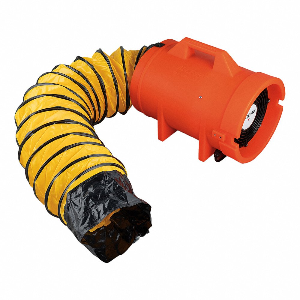 ALLEGRO SAFETY 9532-15 Blower, 8 Inch Diameter, 15 ft. Ducting, 1/3 HP, 115V-230V, 50/60 Hz | CE7LVV