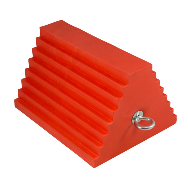 AME INTERNATIONAL 15324 Urethane Wheel Chock, Orange, 9.84 x 7.87 x 5.91 Inch Size | CE8WGR