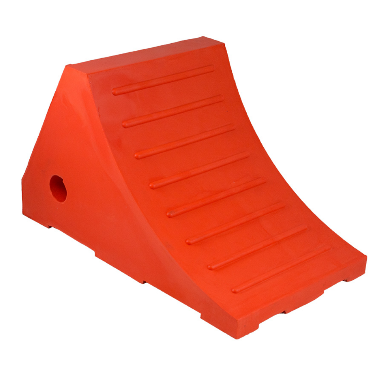 AME INTERNATIONAL 15325 Urethane Wheel Chock, Orange, 13.75 x 7.75 x 8 Inch Size | CE8XBB