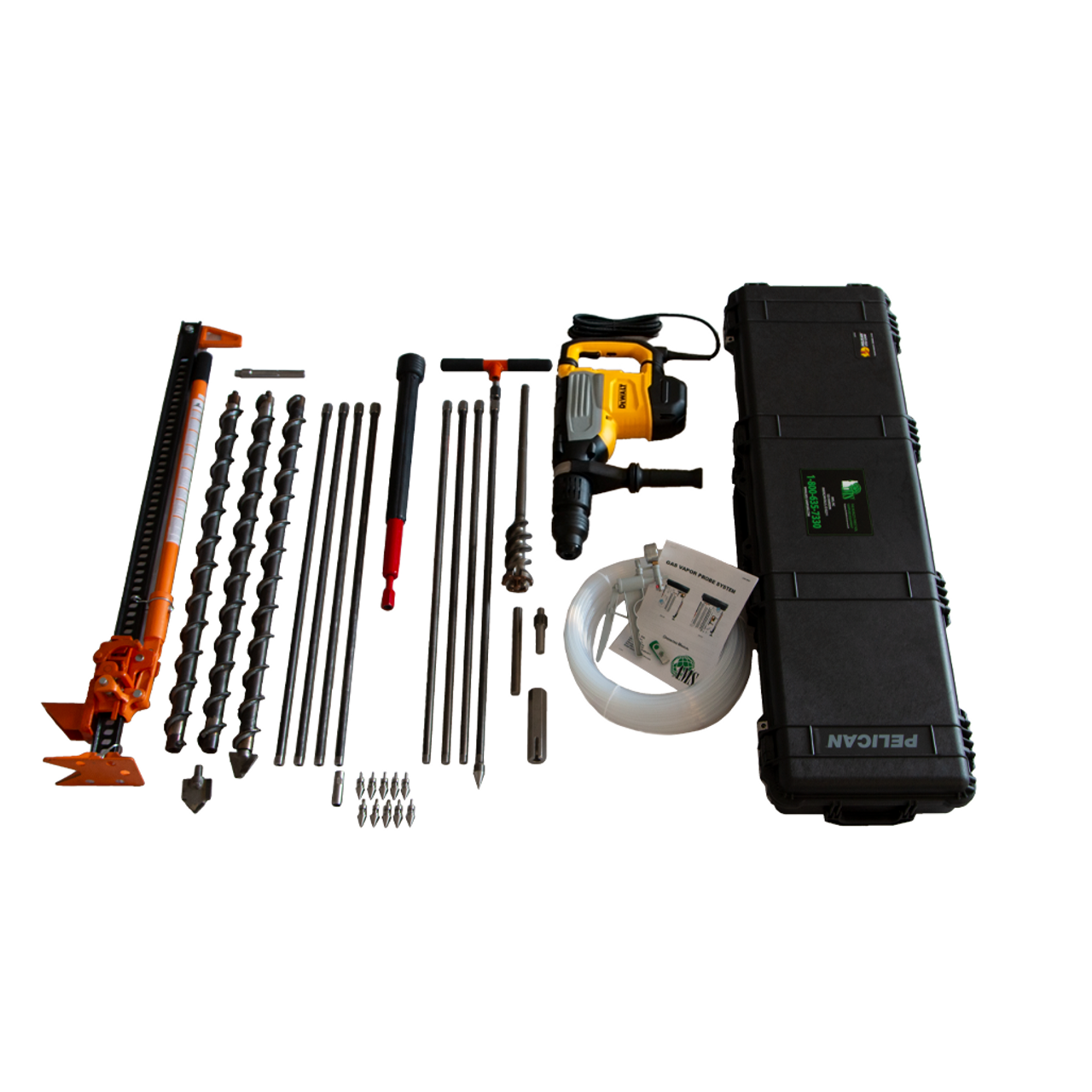 Gas Vapor Probe Kit, Heavy-Duty, Dedicated Tips, SDS-Max Combination Rotary Hammer Drill