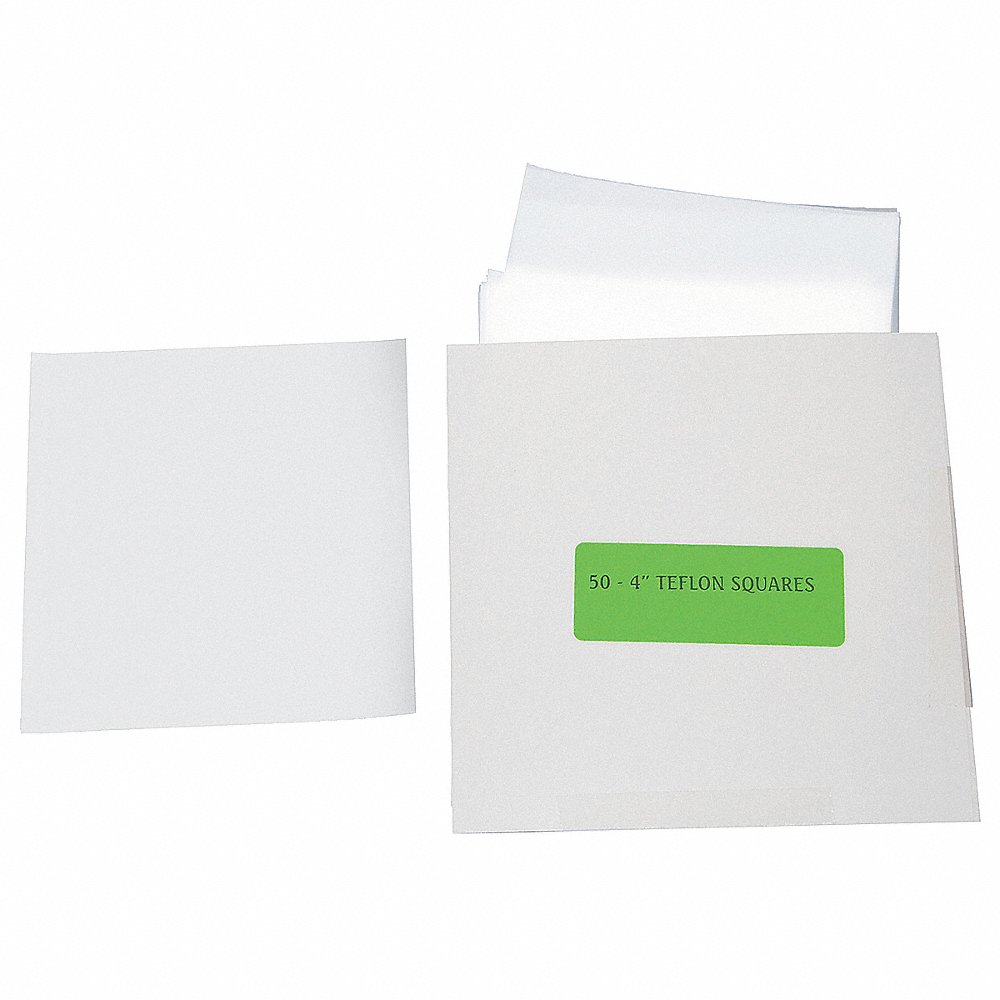 AMS 418.17 Fluoropolymer Film, 4 Inch Width, 4 Inch Length, 0.003 Inch Thickness | AD8JKH 4KMD9