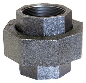 459 Series Class 300 Union, 1 1/4 Inch Nominal pipe Size, Black Finish