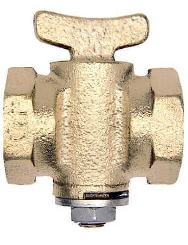 APOLLO VALVES 5230201 Gas Cock, 3/8 Inch Size, Bronze, Square Handle | BP2XEA GC2S38