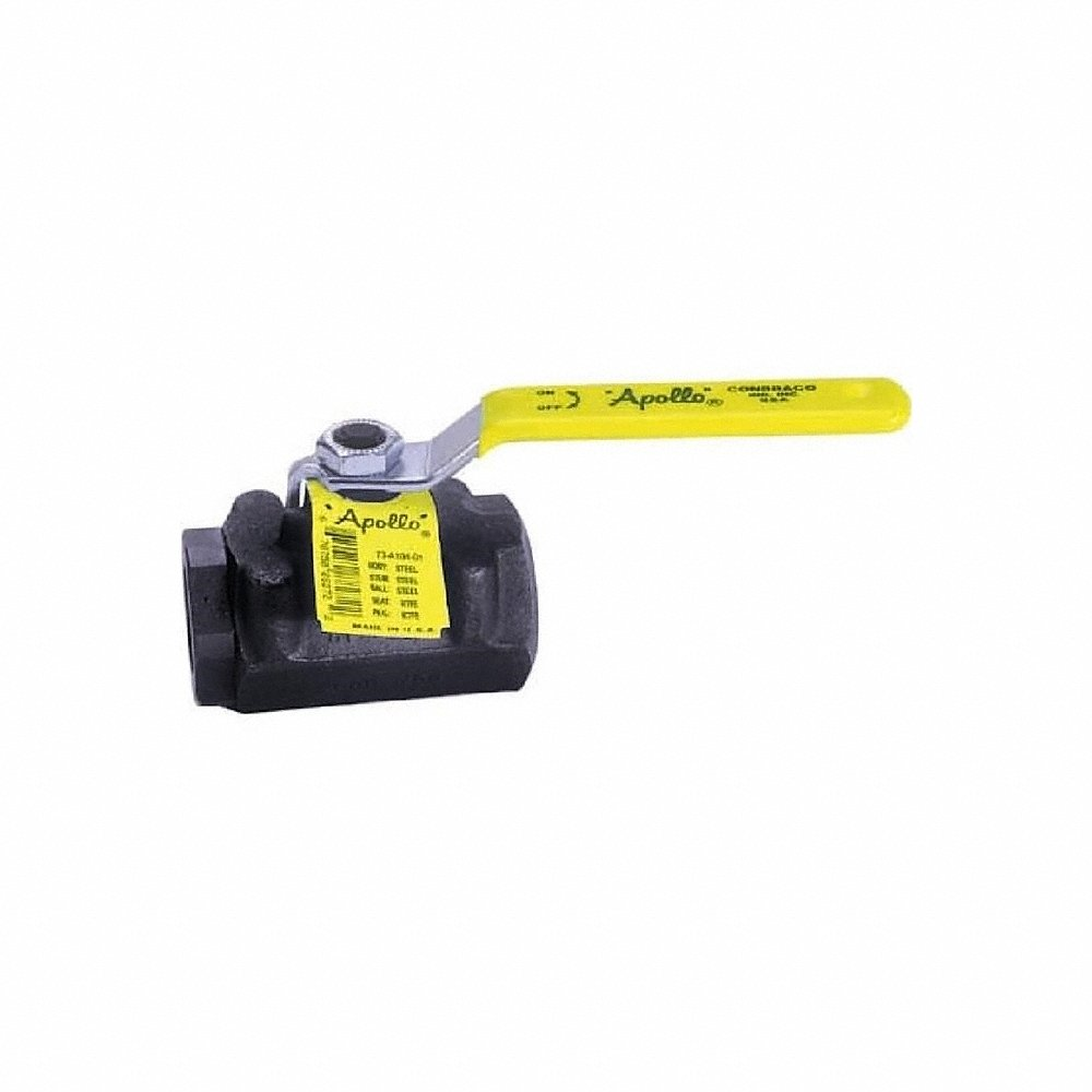 APOLLO VALVES 73A1032427A Ball Valve, Size 1/2 Inch NPT | BY9LJX