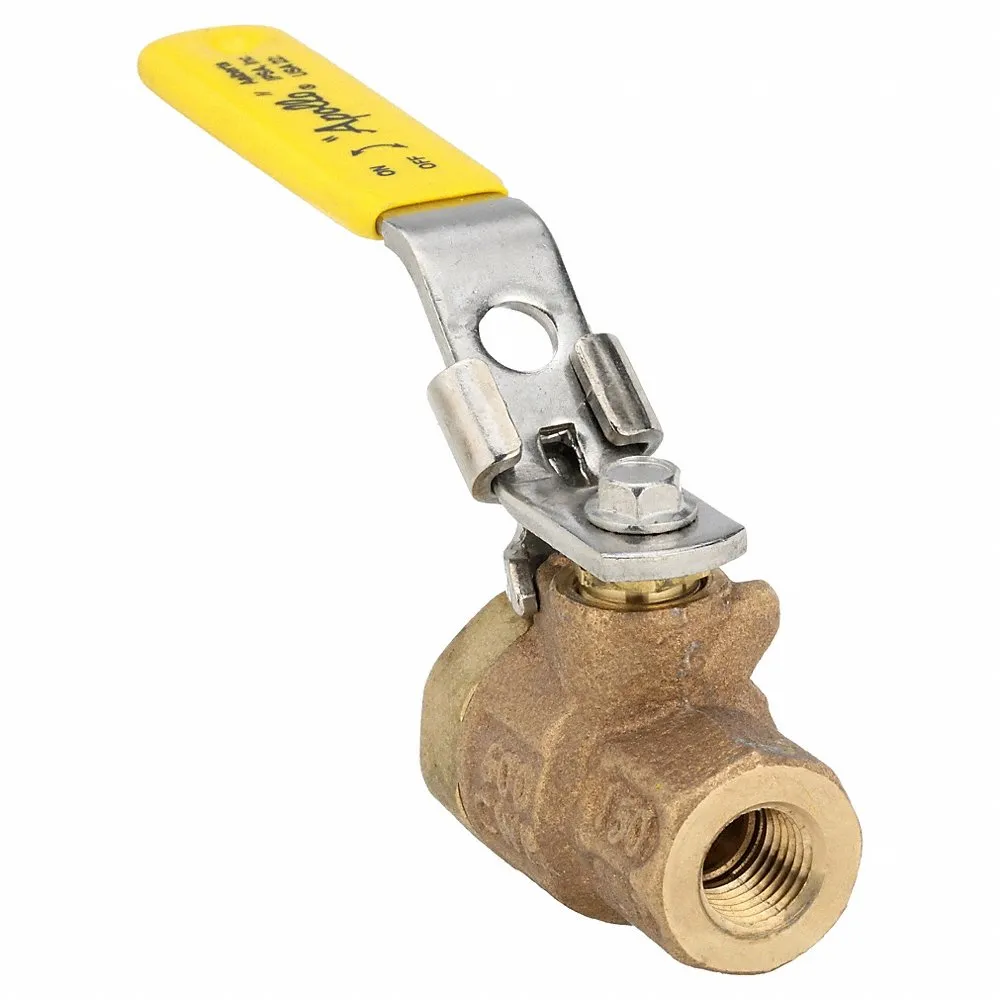 APOLLO VALVES 77C10127A Ball Valve, Size 1/4 Inch NPT, Bronze, Full Port, Latch Lever | CA4PJR