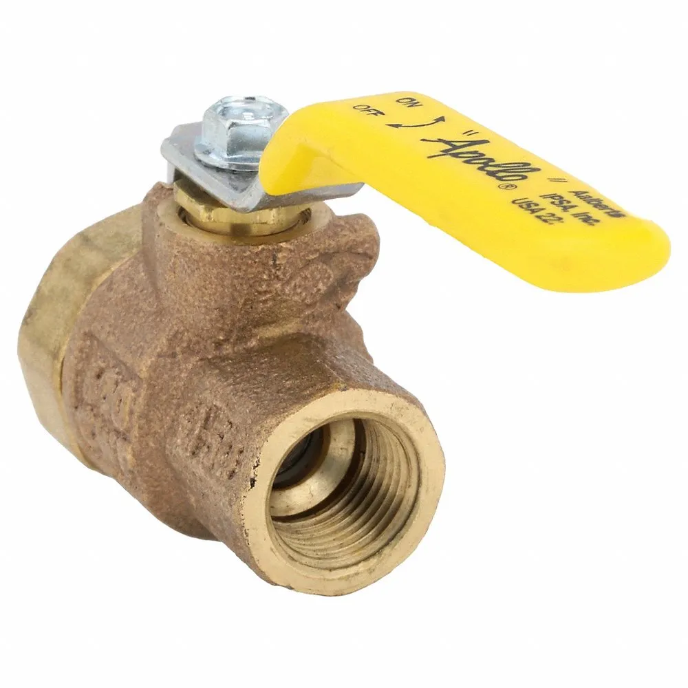 APOLLO VALVES 77C10201A Ball Valve, Size 3/8 Inch NPT, Bronze, Full Port | CA4PJV