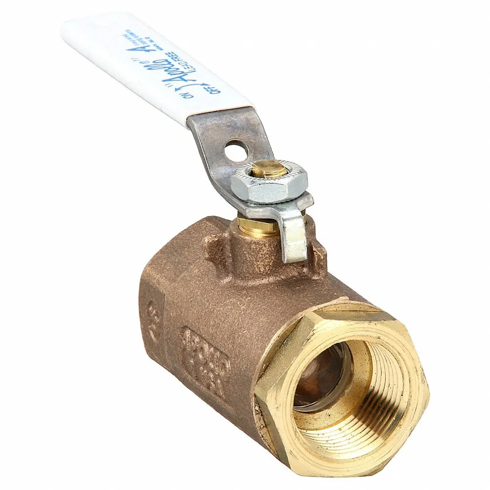 APOLLO VALVES 77CLF10127A Ball Valve, 1/4 Inch NPT, Bronze, Full Port, Latch Lever | CA9RTH