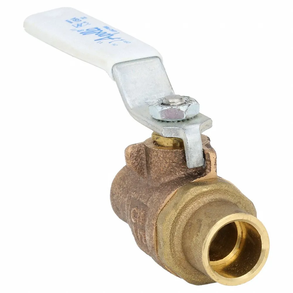 APOLLO VALVES 77CLF24301A Ball Valve, 1/2 Inch Size, Solder, Bronze, Full Port, Stainless Steel | CC7DAN