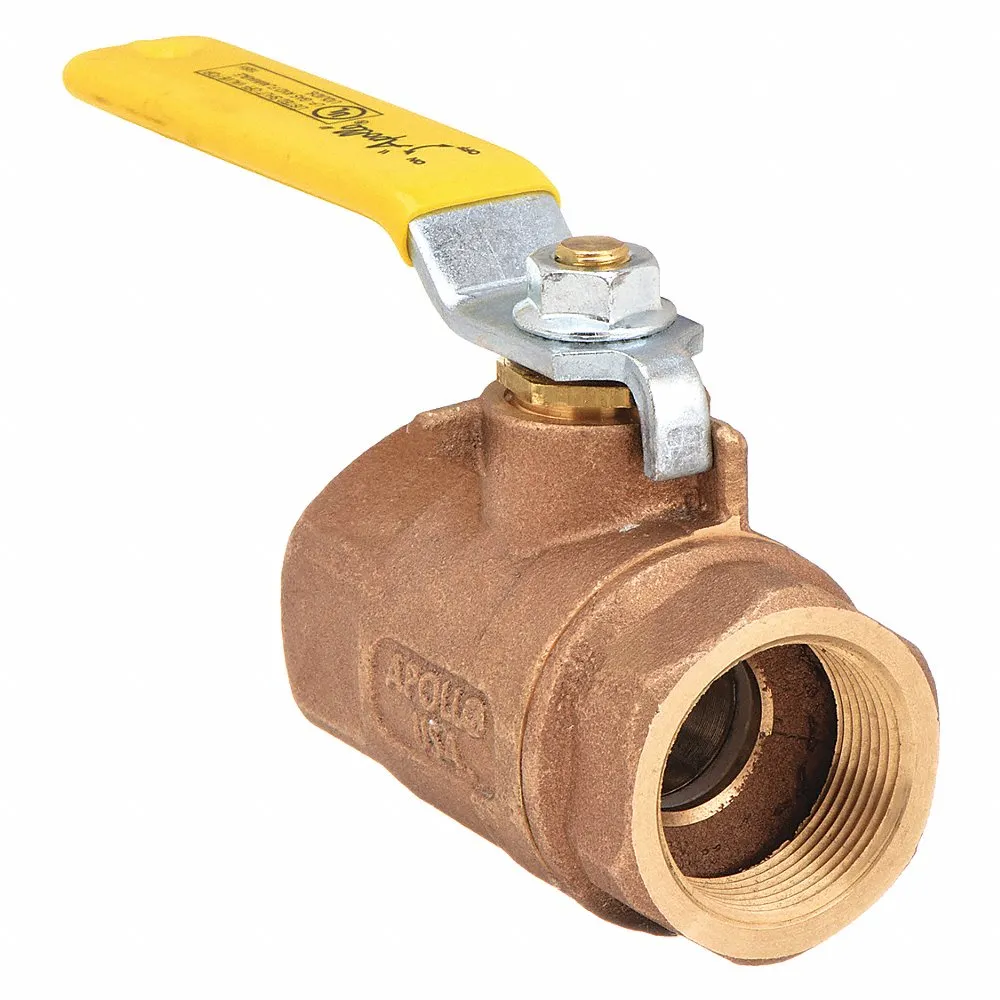 APOLLO VALVES 80-104-01 Bronze Gas Ball Valve Inline Fnpt 3/4 In | AA9DAZ 1CKH8