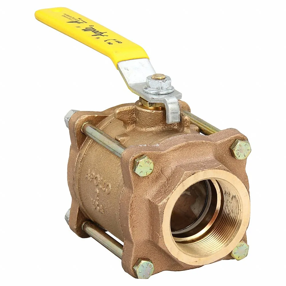 APOLLO VALVES 82-108-01 Bronze Ball Valve Inline Fnpt 2 In | AA9DHN 1CLD4