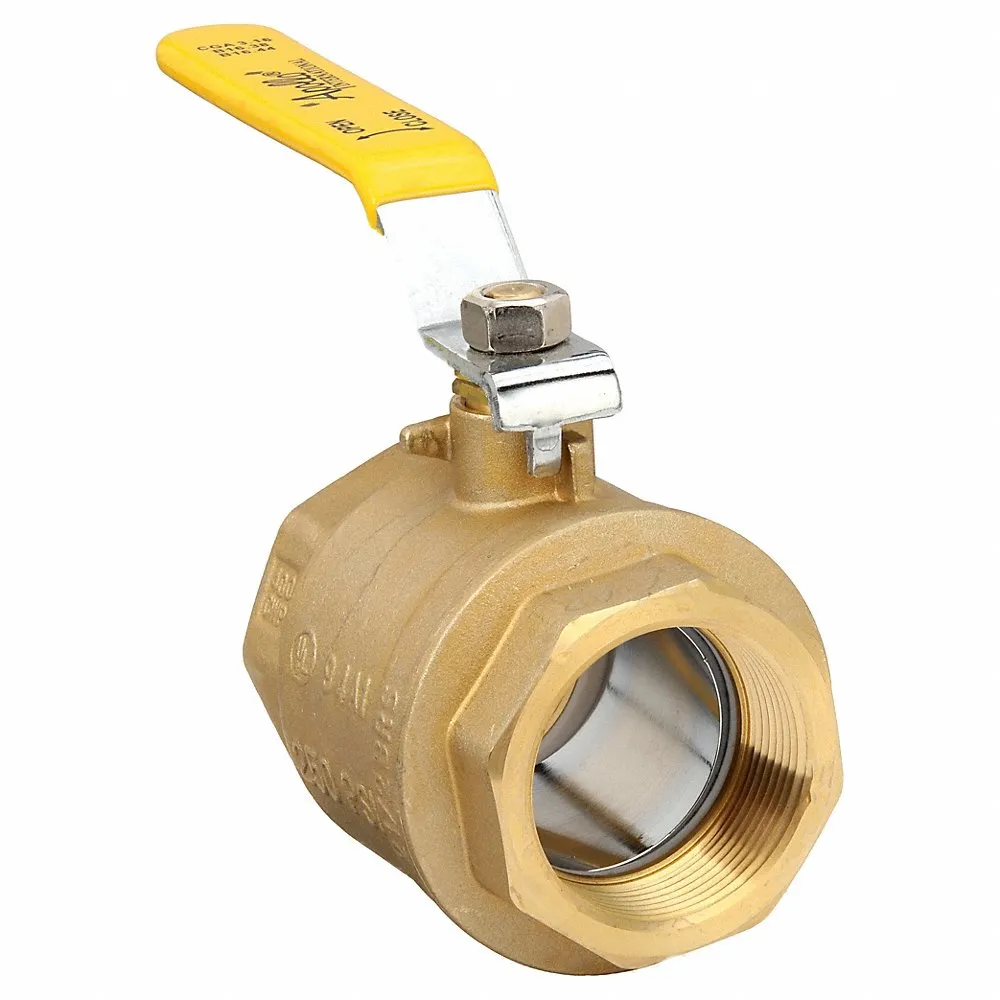 APOLLO VALVES 94A-109-01 Brass Ball Valve Inline Fnpt 2-1/2 In | AA9CZJ 1CKD7