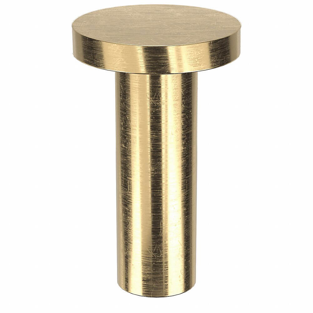 APPROVED VENDOR 41B0812.1 Rivet Flat 1/4 Diameter 3/4 Inch Length, 60PK | AE9PGB 6LA57