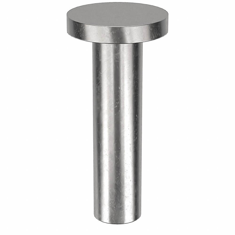 APPROVED VENDOR 41F0408-EA-100 Rivet Flat 1/8 Diameter 1/2 Inch Length, 100PK | AE9NDC 6KY72