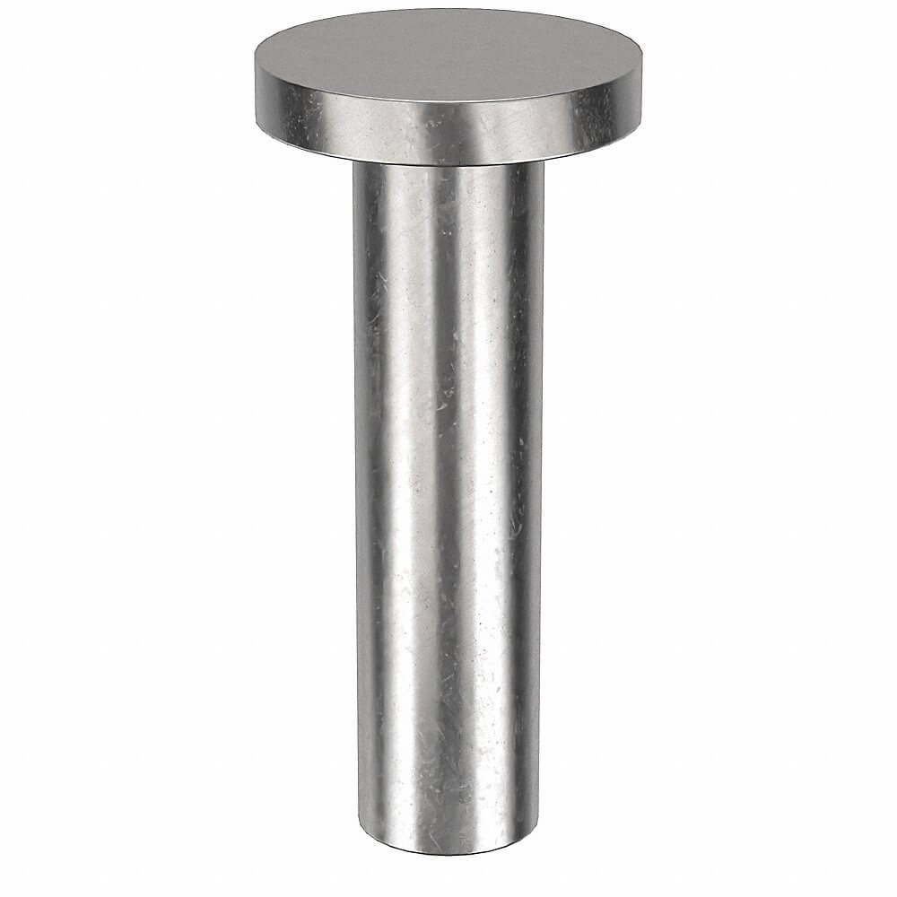 APPROVED VENDOR 41F0816-EA-25 Rivet Flat 1/4 Inch Diameter 1 Inch Length, 25PK | AE9NEC 6KY95
