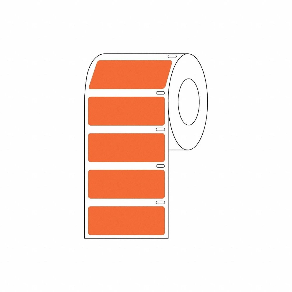 Cryogenic Label Orange Polypropylene