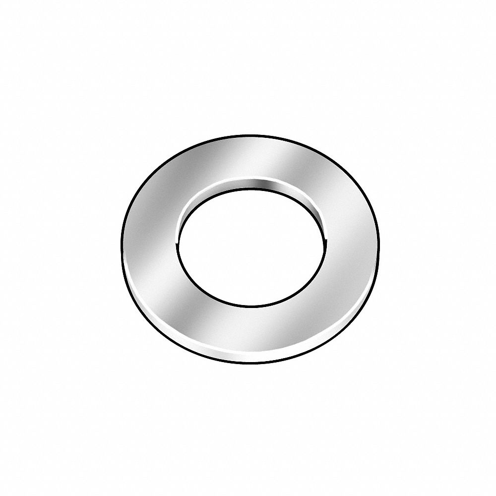 SAE Washer, for Screw Size 1 1/2 Inch, Steel, Grade 2, Black Oxide, 1.563 Inch Dia, 25PK