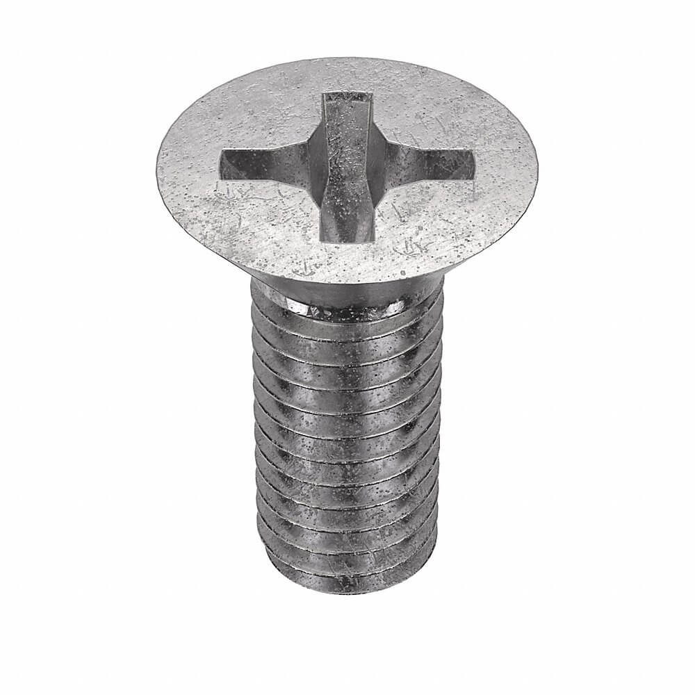 APPROVED VENDOR U51300.019.0051 Machine Screw Flat Stainless Steel 10-32 X 1/2 L, 100PK | AB8WZK 2AB91