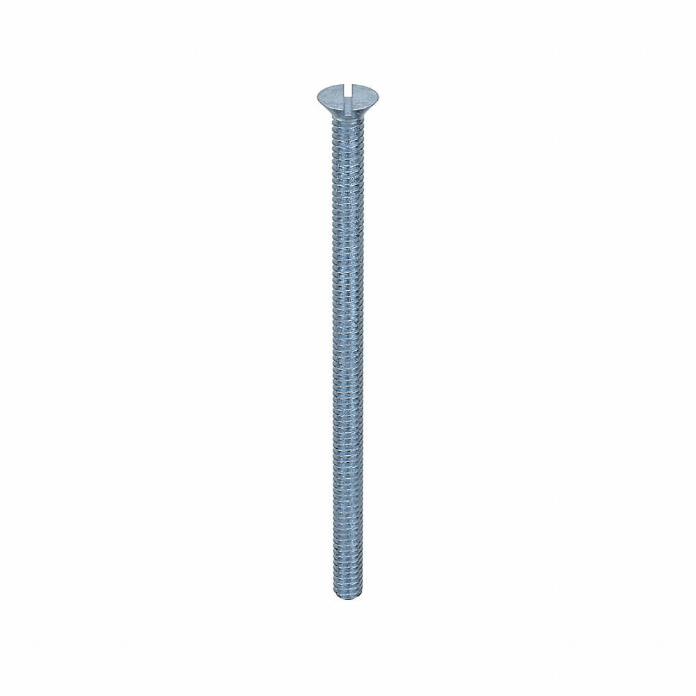 APPROVED VENDOR U24540.019.0350 Machine Screw Flat 10-24 X 3 1/2 L, 100PK | AB9UWJ 2FE78