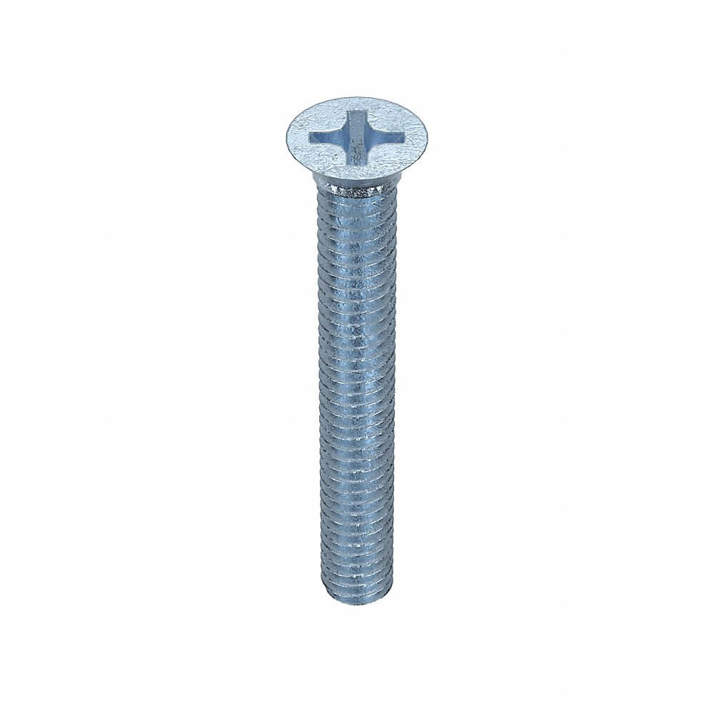 APPROVED VENDOR U24670.016.0125 Machine Screw Flat 8-32 X 1 1/4 L, 100PK | AB2MCD 1MU83