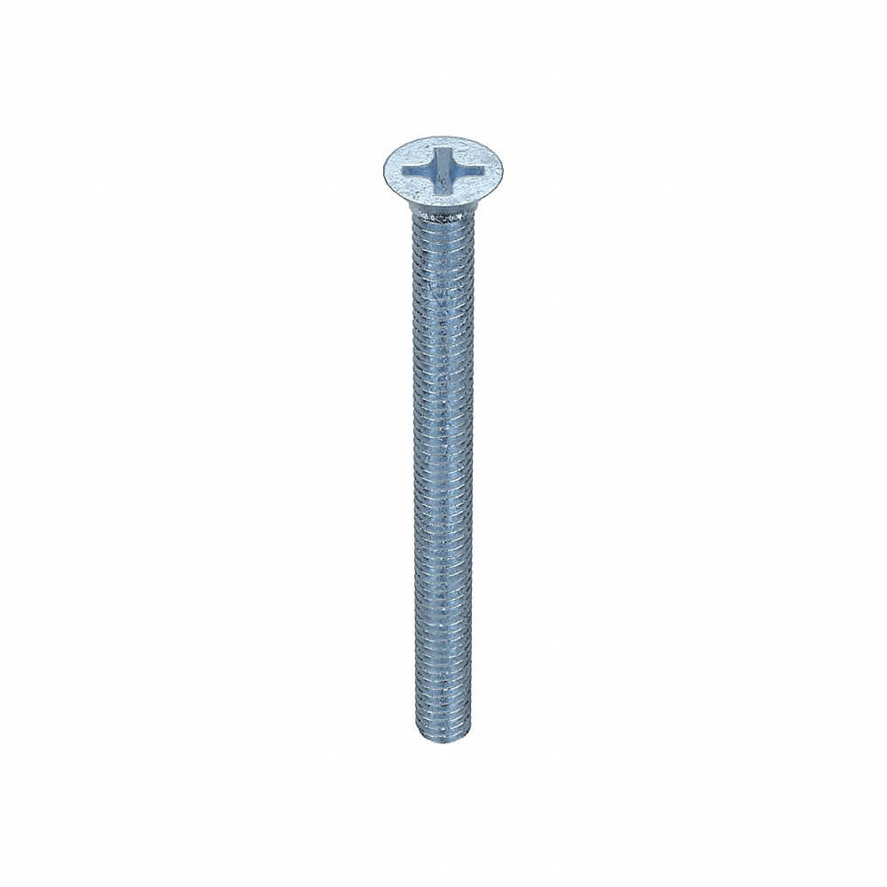 APPROVED VENDOR U24670.016.0200 Machine Screw Flat Steel 8-32 X 2 L, 100PK | AB2MCF 1MU85