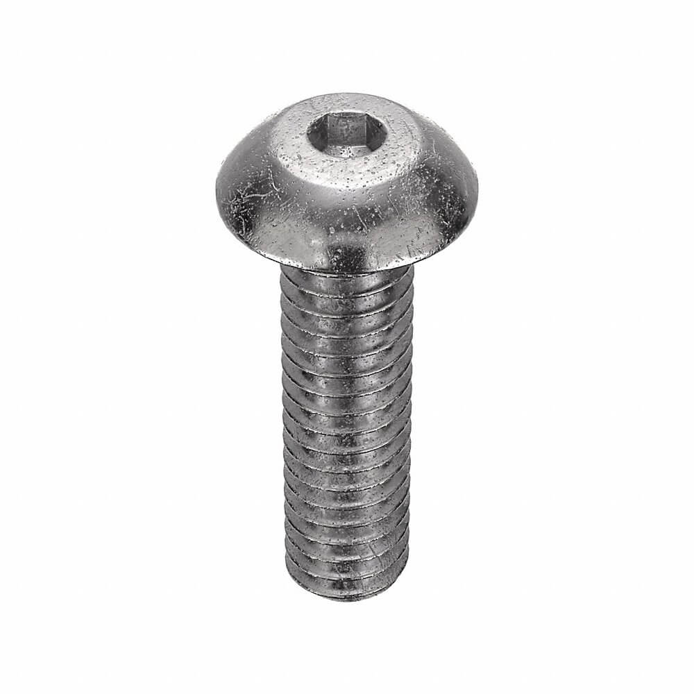 APPROVED VENDOR U51030.016.0062 Socket Cap Screw Button Stainless Steel 8-32 X 5/8, 100PK | AC3TYZ 2WB74