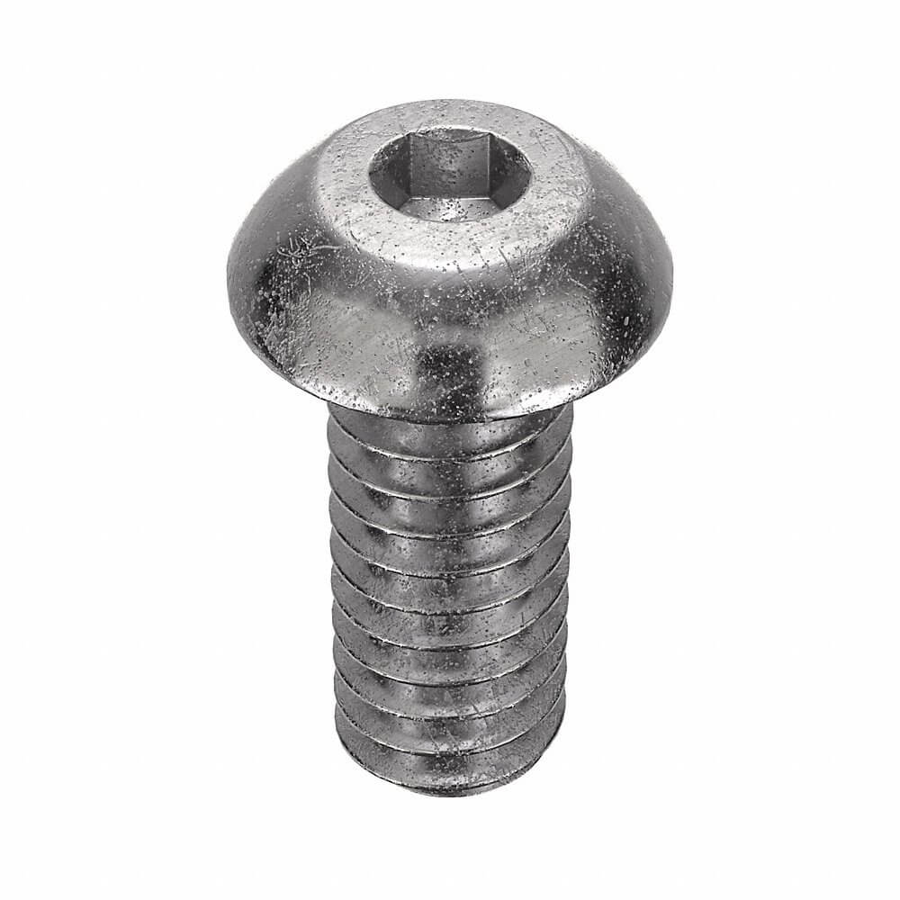 APPROVED VENDOR U51030.025.0062 Socket Cap Screw Button Stainless Steel 1/4-20 X 5/8, 100PK | AC8KFX 3AWZ4