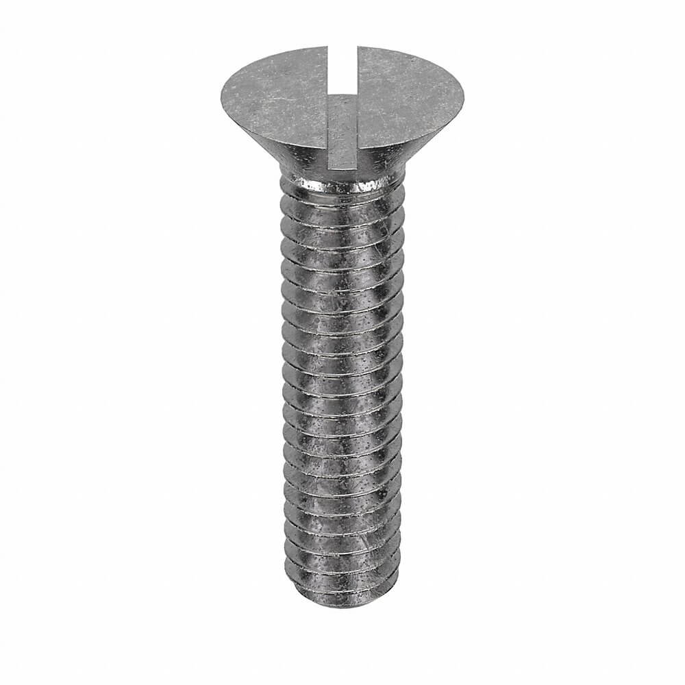 APPROVED VENDOR U51110.021.0100 Machine Screw Flat Stainless Steel 12-24 X 1 L, 100PK | AB9BKK 2AV22