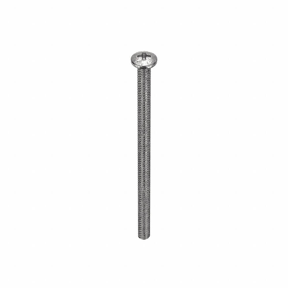 APPROVED VENDOR U51122.011.0200 Machine Screw Pan 4-40 X 2 L, 100PK | AB4MVA 1ZB51