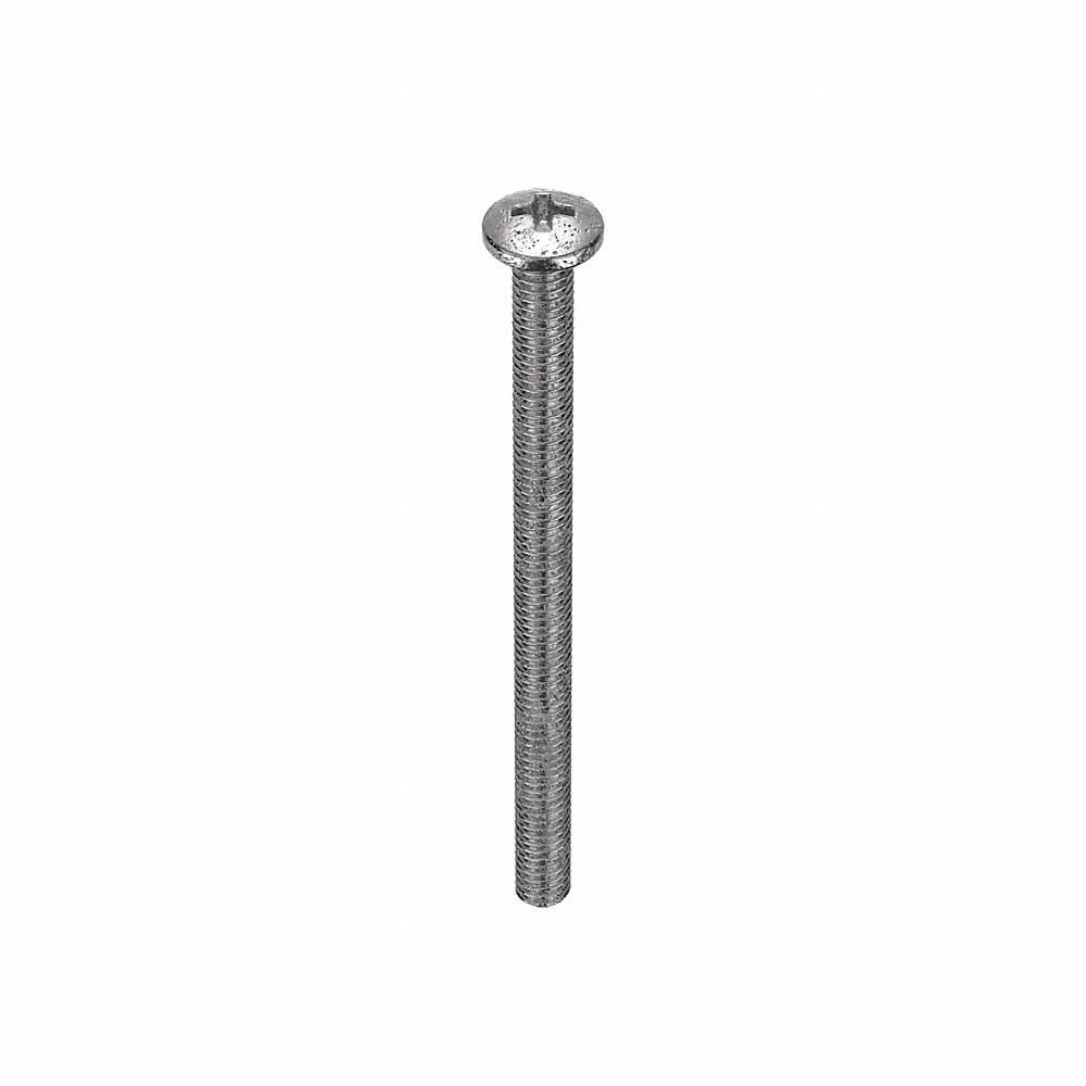 APPROVED VENDOR U51122.013.0200 Machine Screw Pan 6-32 X 2 L, 100PK | AB4MVT 1ZB67