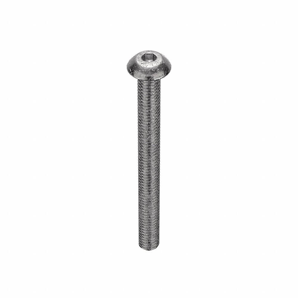 APPROVED VENDOR U51130.019.0200 Socket Cap Screw Button Stainless Steel 10-32 X 2, 100PK | AB8NNM 26LF03