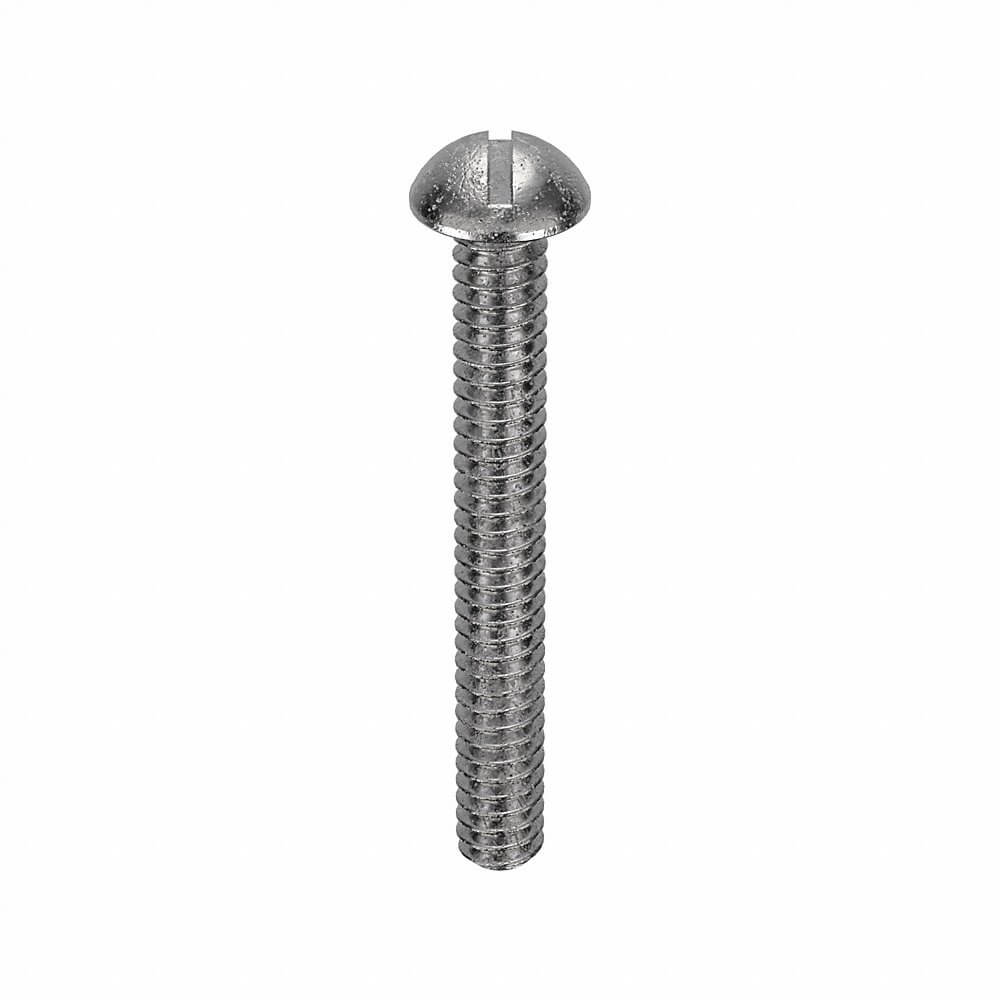 APPROVED VENDOR U51213.013.0112 Machine Screw Round 6-32 X 1 1/8 L, 100PK | AB9BRX 2AY72